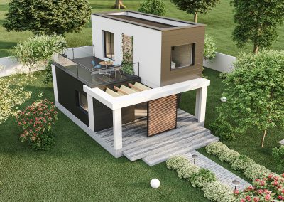 casa modulara cu etaj