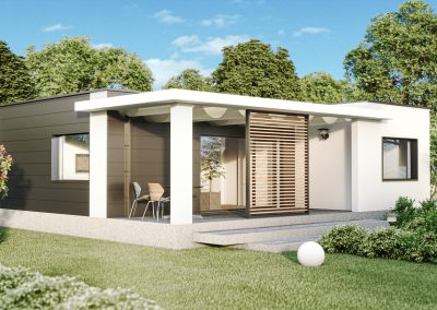 casa modulara cu un dormitor