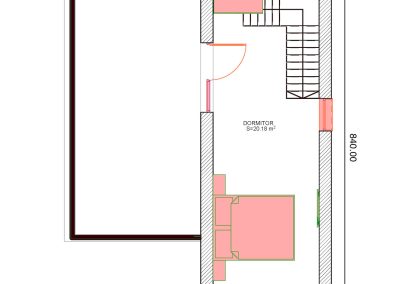 plan casa modulara cu etaj